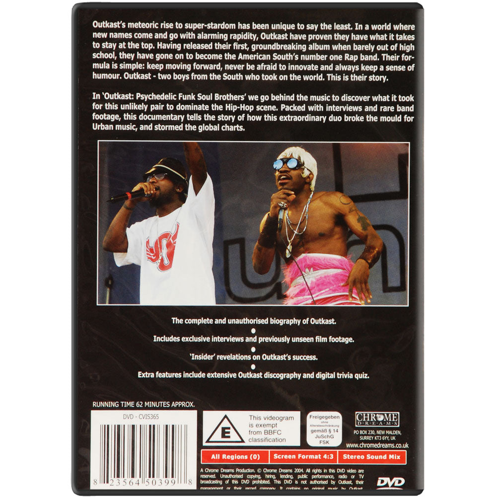 Outkast Psychedelic Funk Soul Brothers Unauthorized DVD