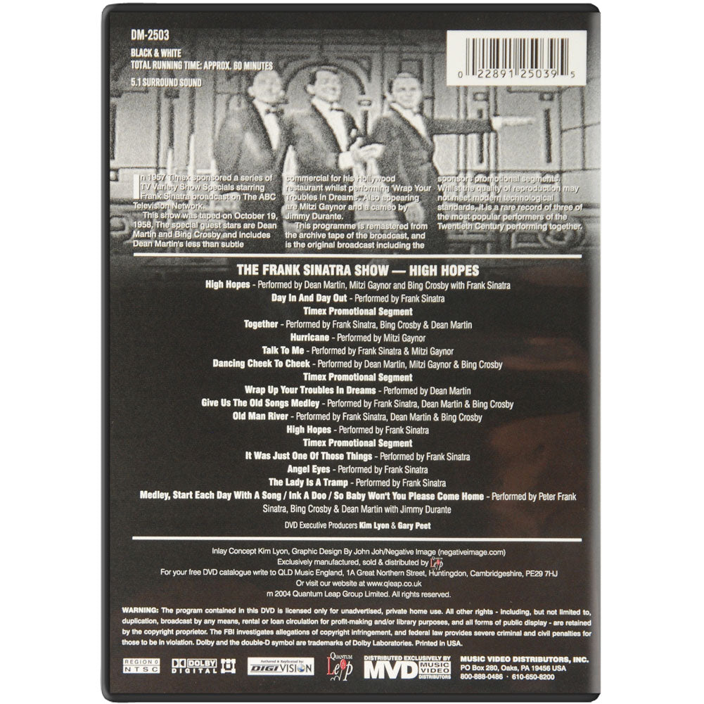 Frank Sinatra Show With Bing Crosby & Dean Martin DVD