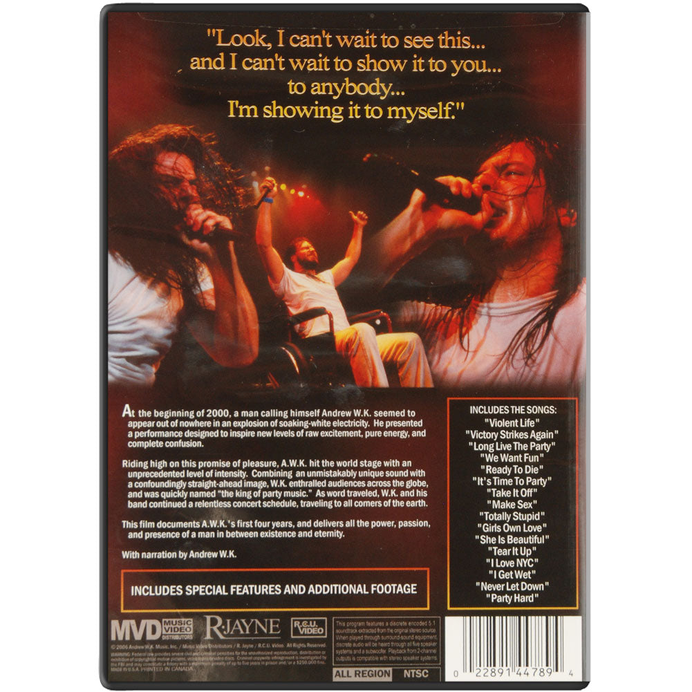 Andrew W.K. Who Knows? Live in Concert: 2001-2004 DVD