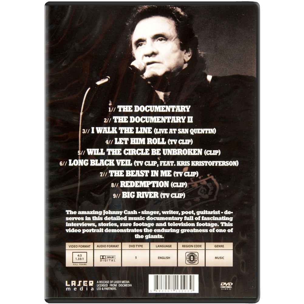 Johnny Cash American Icon: Music Documentary DVD Back