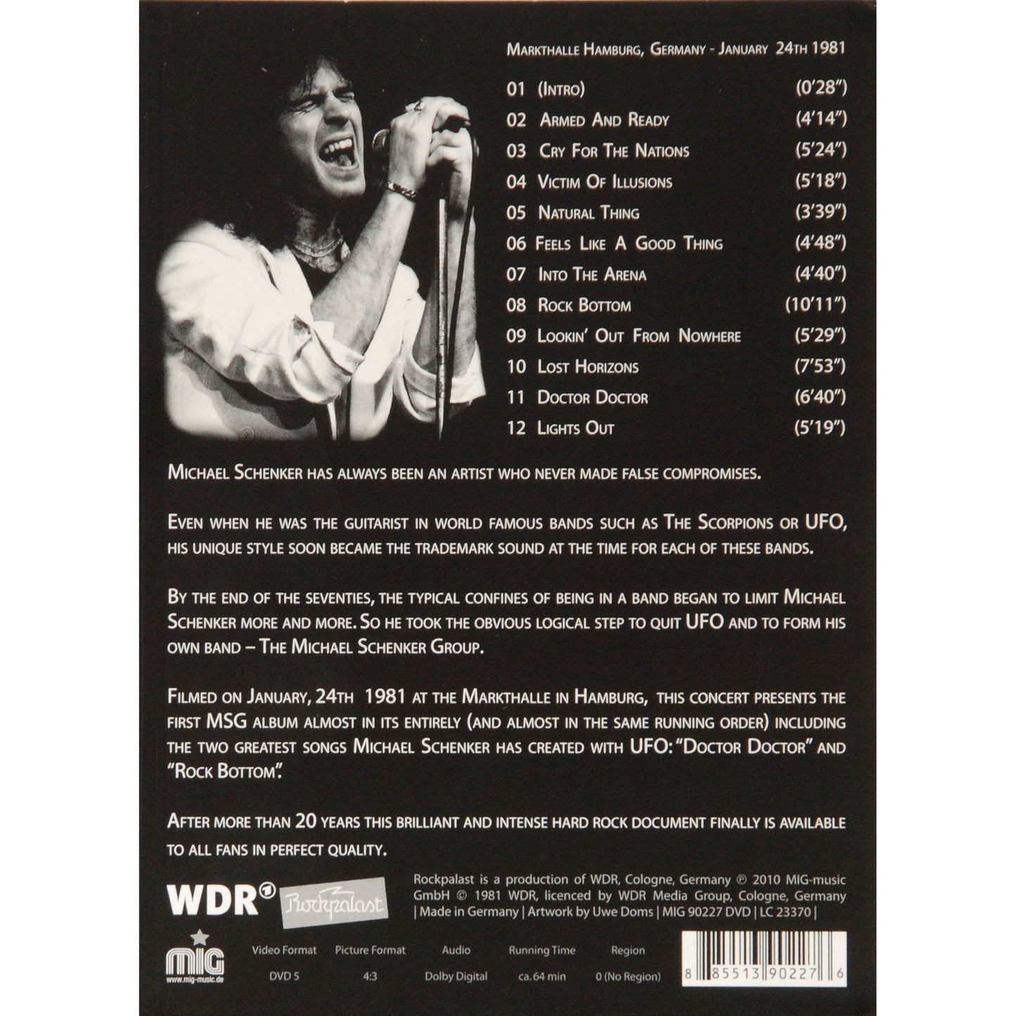 Michael Schenker Group Rockpalast DVD