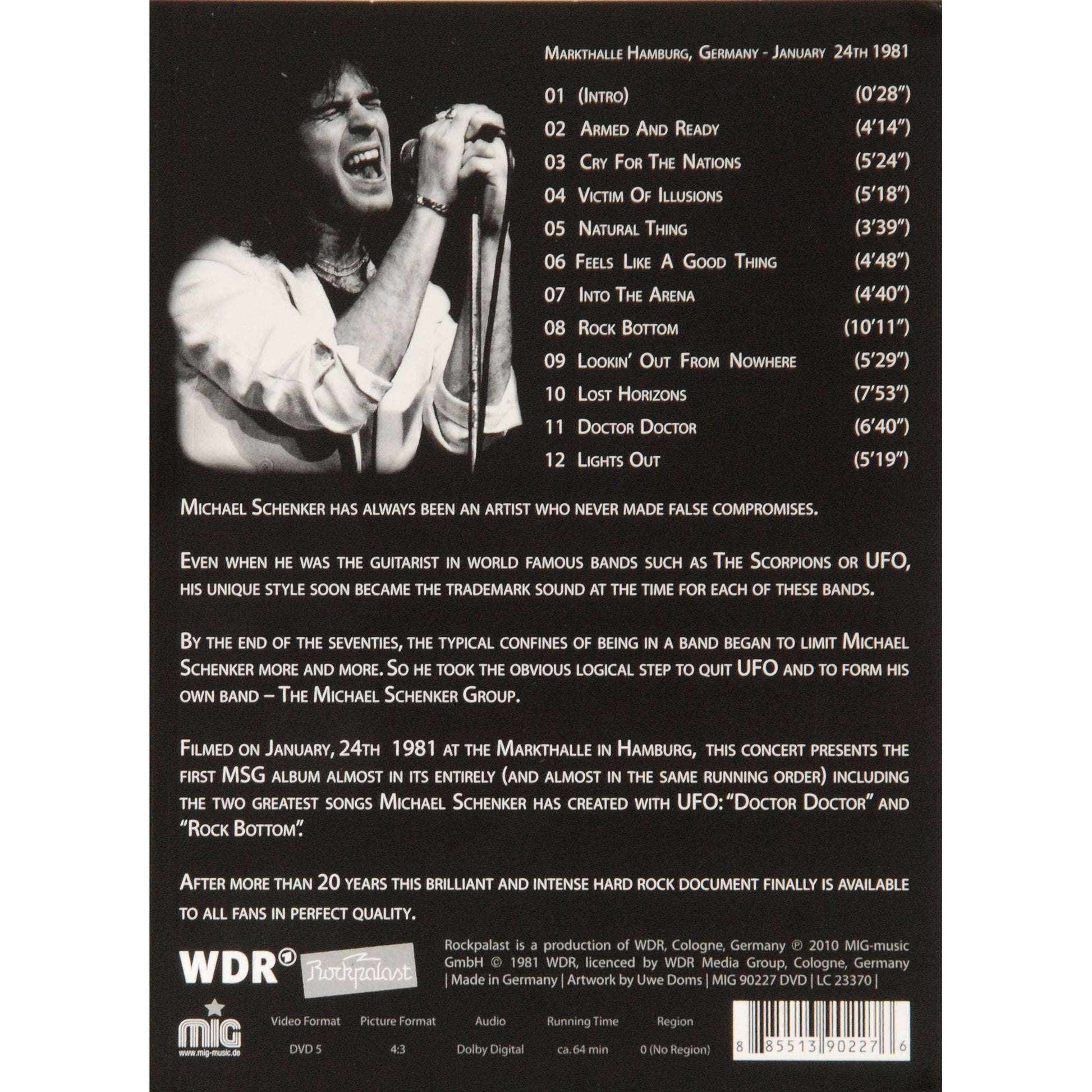 Michael Schenker Group Rockpalast DVD