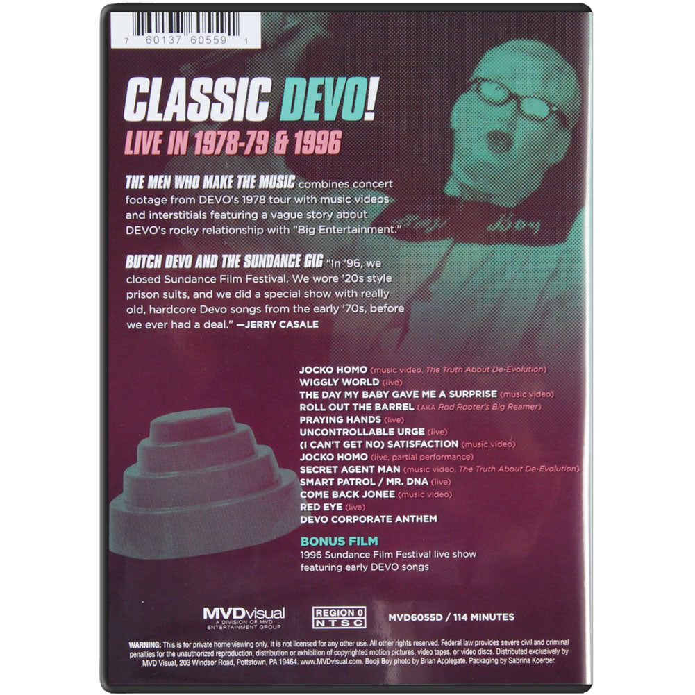 Men Who Make The Music/Butch Devo & The Sundance Gig DVD Back