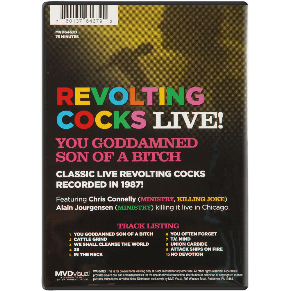 Live! You Goddamned Son Of A Bitch DVD