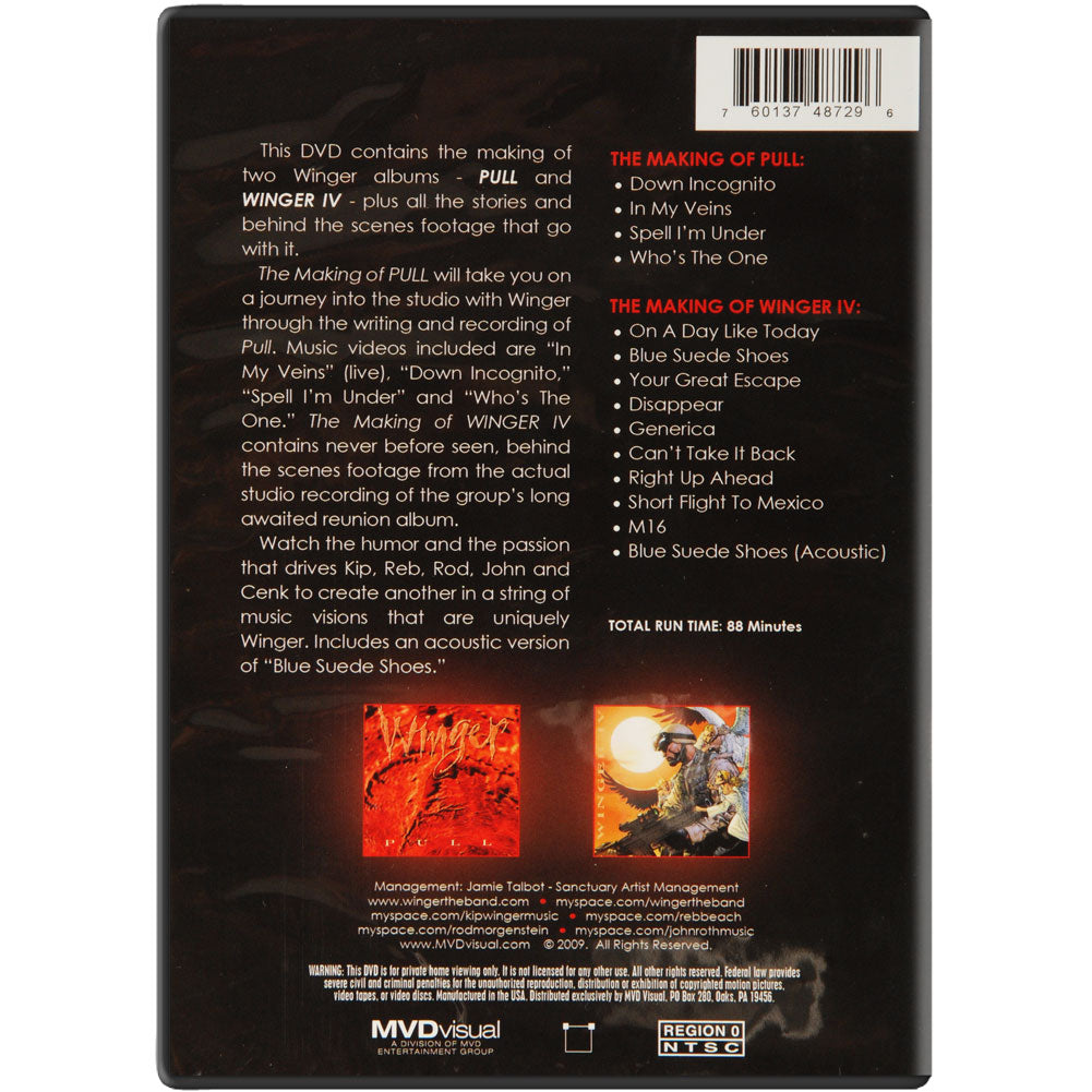 Winger Then & Now: The Making Of Pull & Winger IV DVD