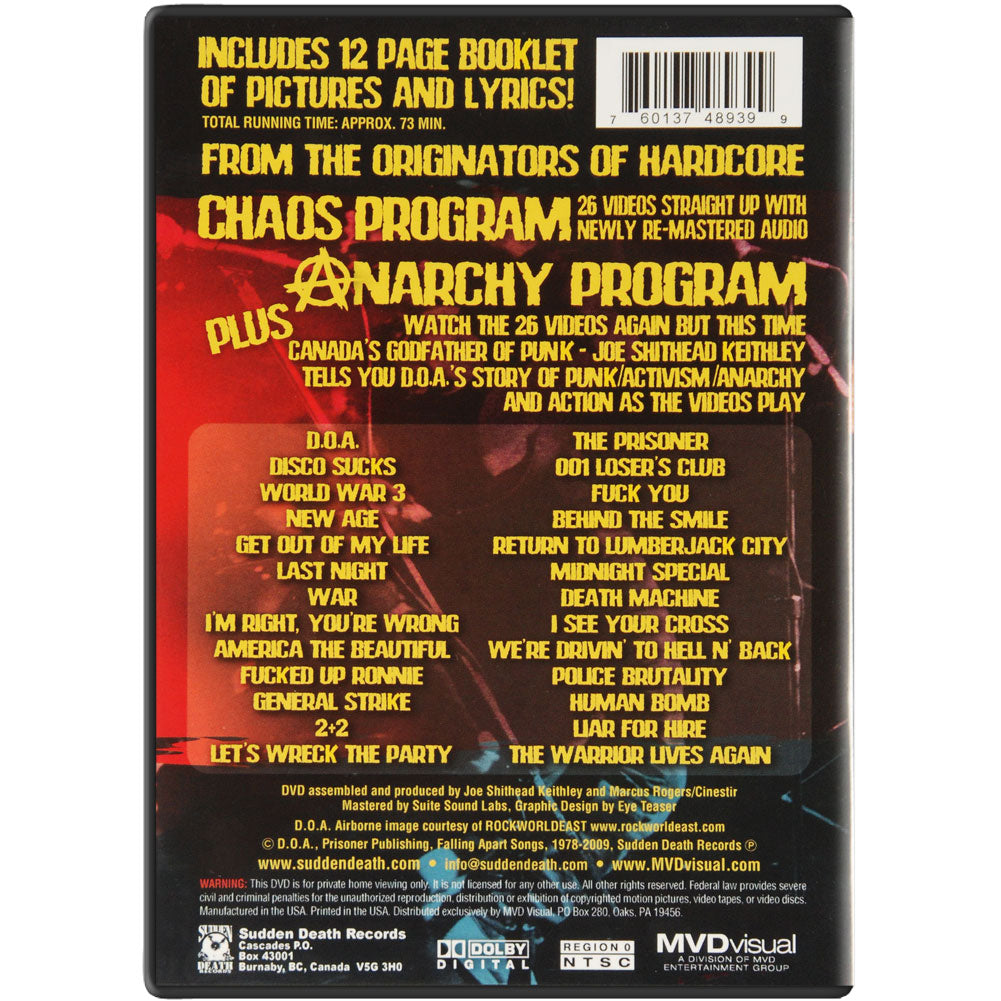 D.O.A. 30th Anniversary DVD