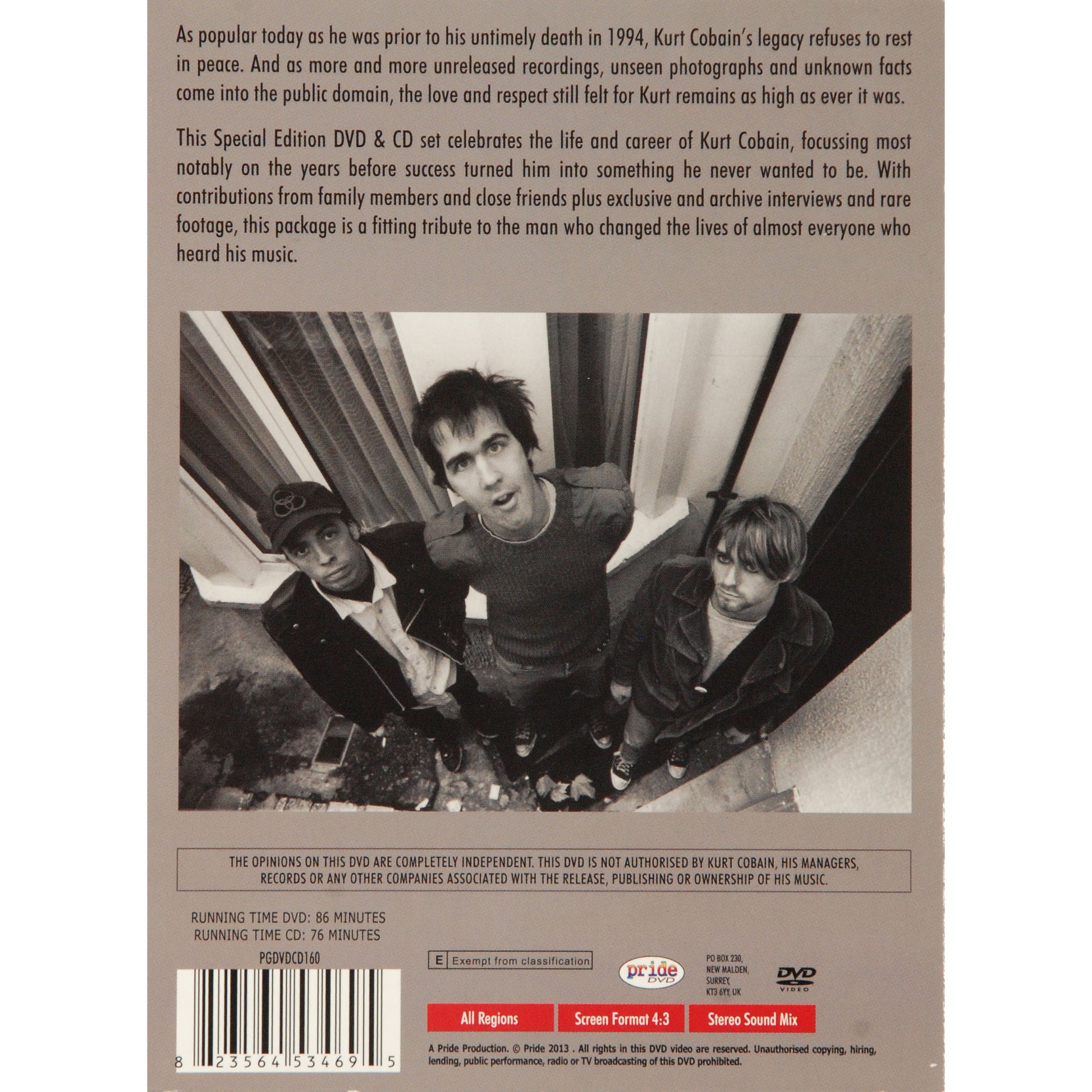 Kurt Cobain The Early Life Of A Legend (special Edition DVD/CD Set) DVD