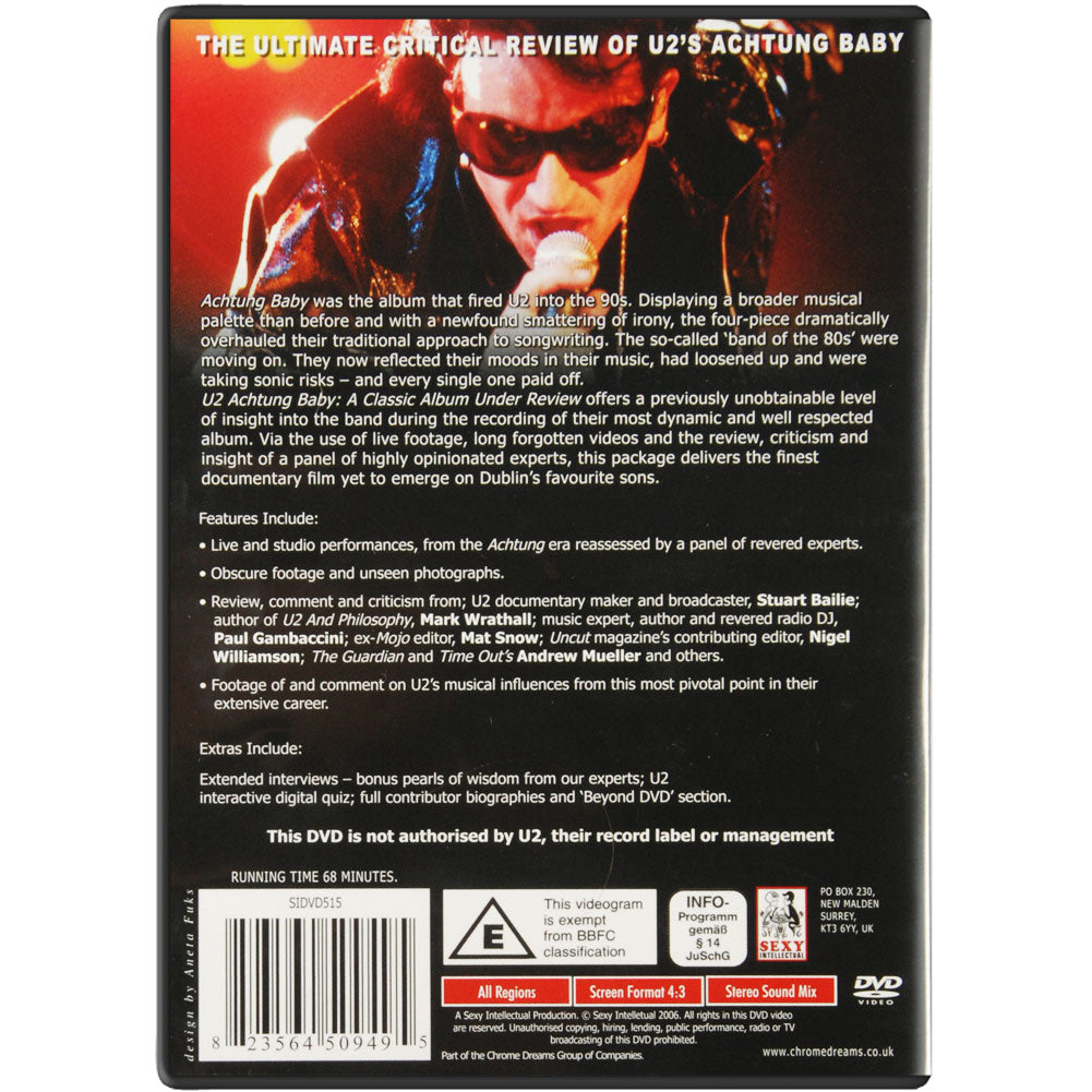 U2 Achtung Baby: Classic Album Under Review DVD