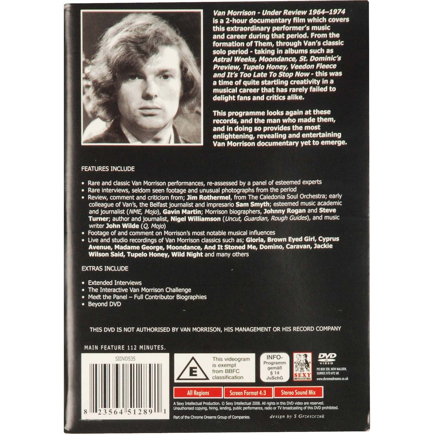Van Morrison Under Review: 1964-1974 DVD