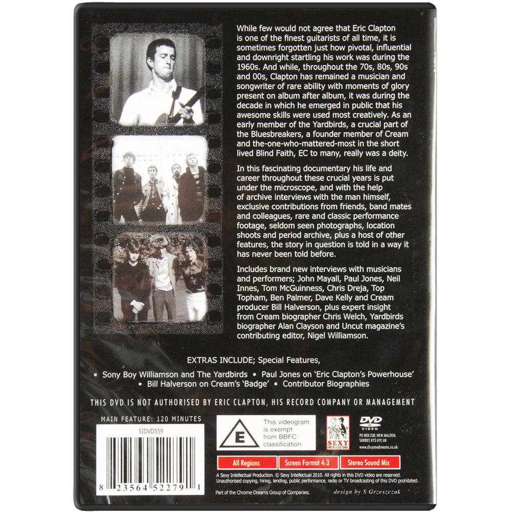 Eric Clapton The 1960s Review DVD Back