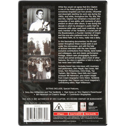 Eric Clapton The 1960s Review DVD Back