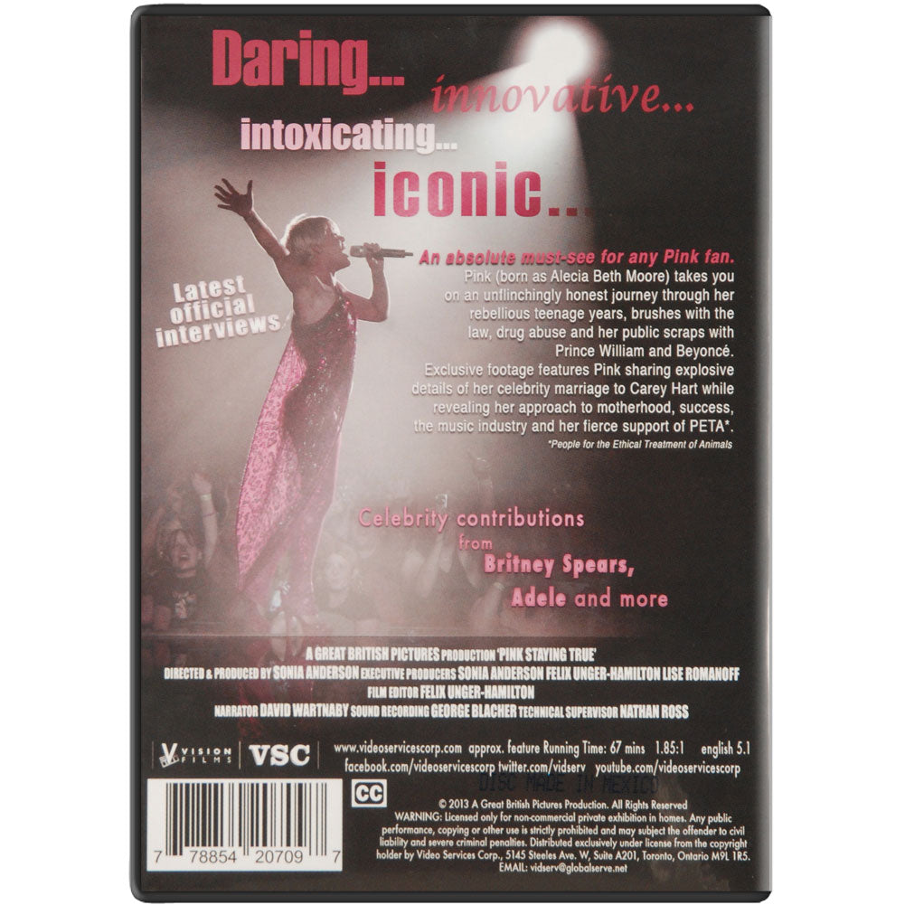 Pink Staying True DVD