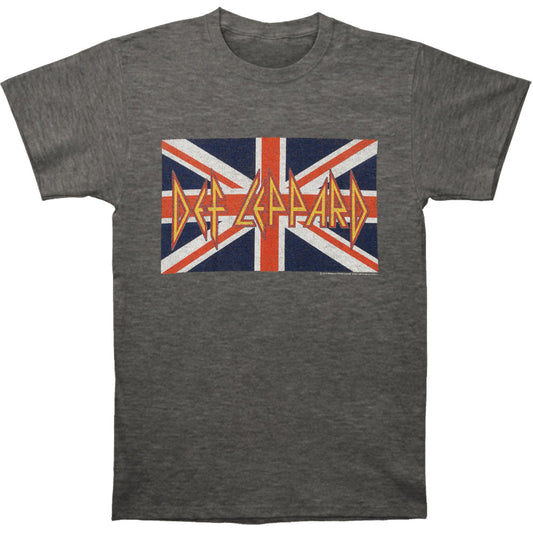 Def Leppard Flag Slim Fit T-shirt Front