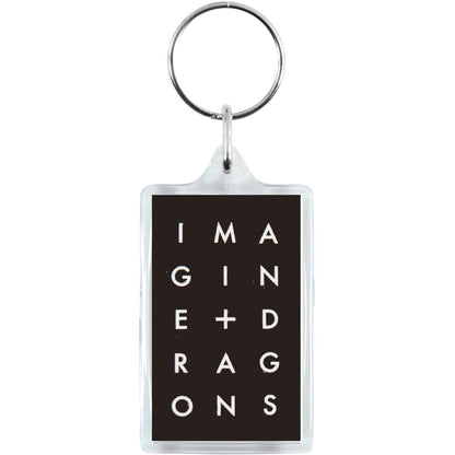 Stacked Logo Plastic Key Chain
