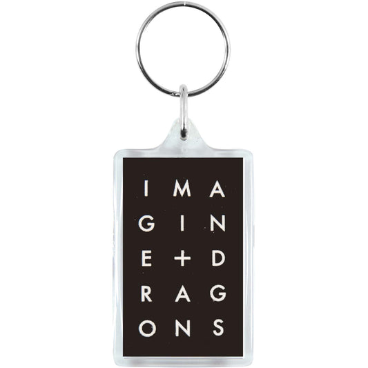 Stacked Logo Plastic Key Chain