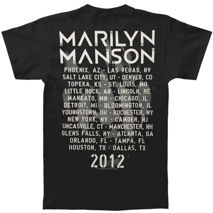 Marilyn Manson Striped Face 2012 Tour T-shirt
