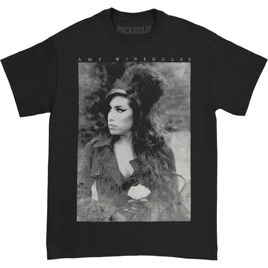 Amy Winehouse Flower Portrait T-shirt Front
