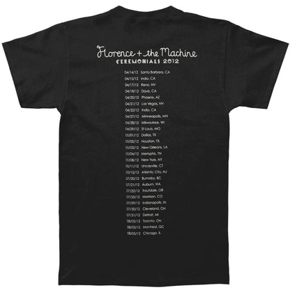 Florence + The Machine Ceremonials 2012 Tour Slim Fit T-shirt Back