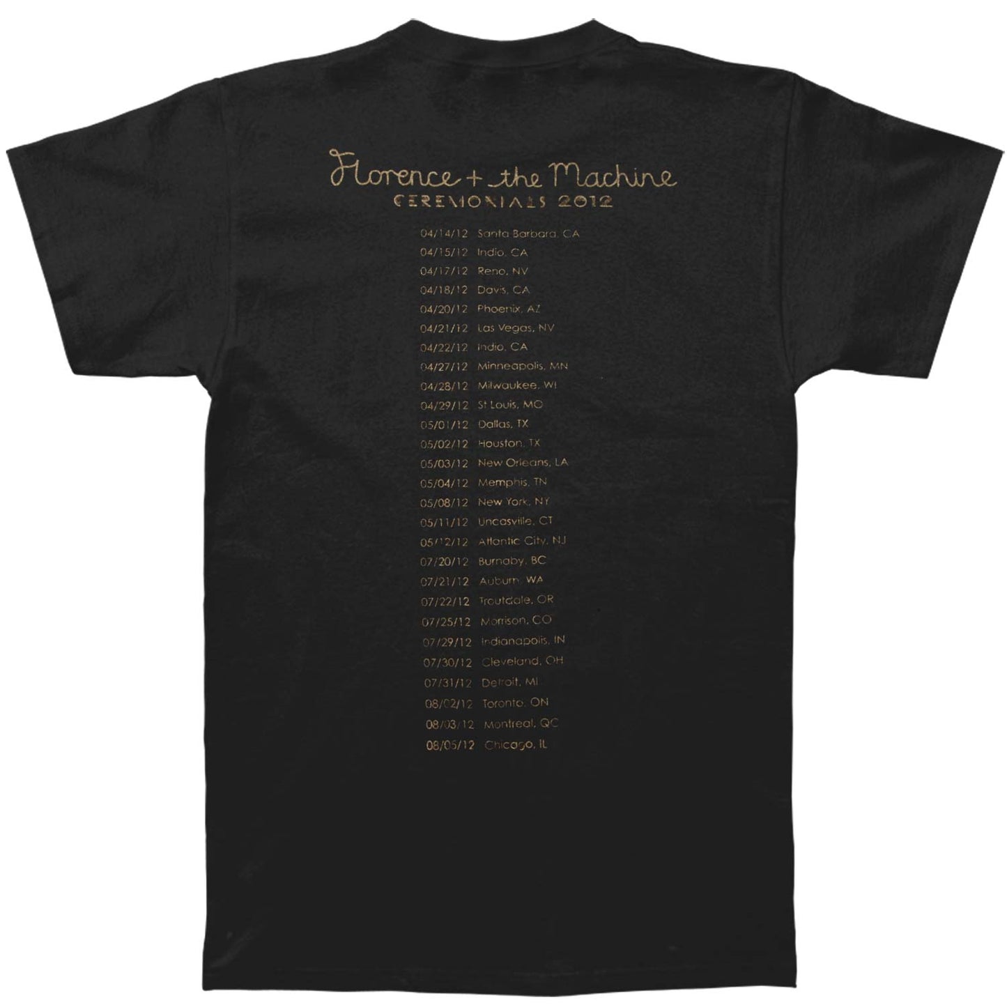 Florence + The Machine Cerimonials 2012 Tour T-shirt