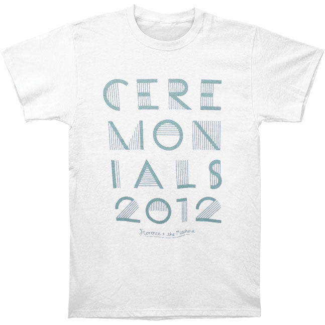 Florence + The Machine Green Text 2012 Tour Slim Fit T-shirt Front
