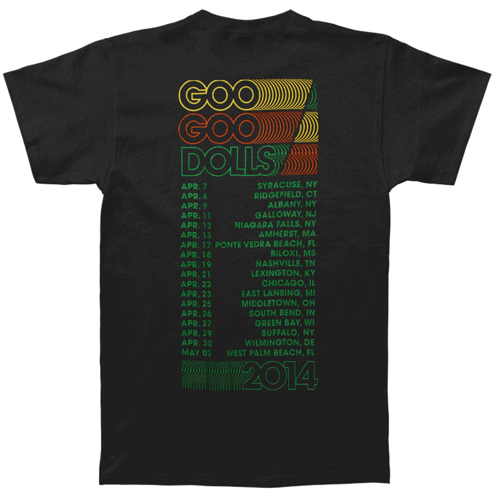 Goo Goo Dolls Repeater 2014 Tour Syracuse - West Palm Beach T-shirt