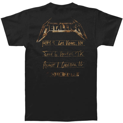 Metallica Leather 2015 Tour Tee T-shirt Back