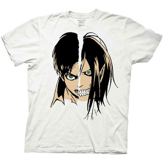 Attack On Titan Erin Titan Deconstruct Half Face Slim Fit T-shirt