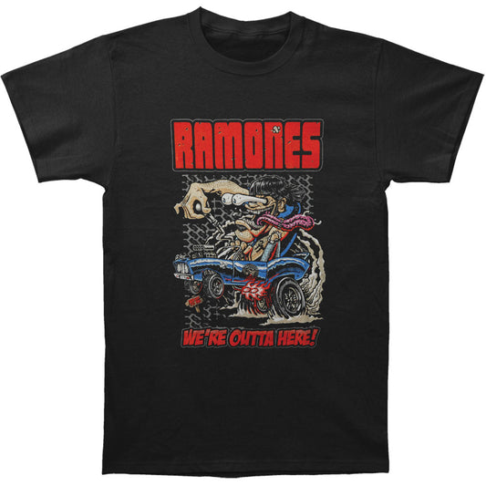 Ramones Outta Here Slim Fit T-shirt Front