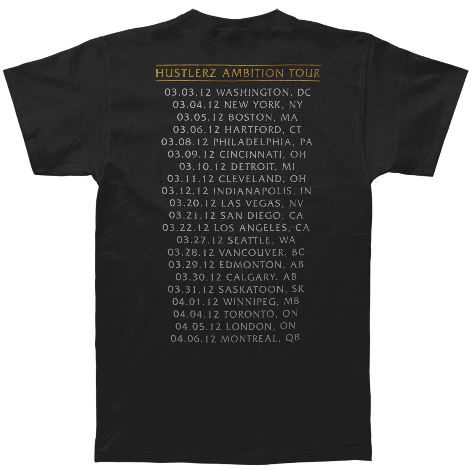 Young Jeezy Young Jeezy Big Photo 2012 Tour T-shirt