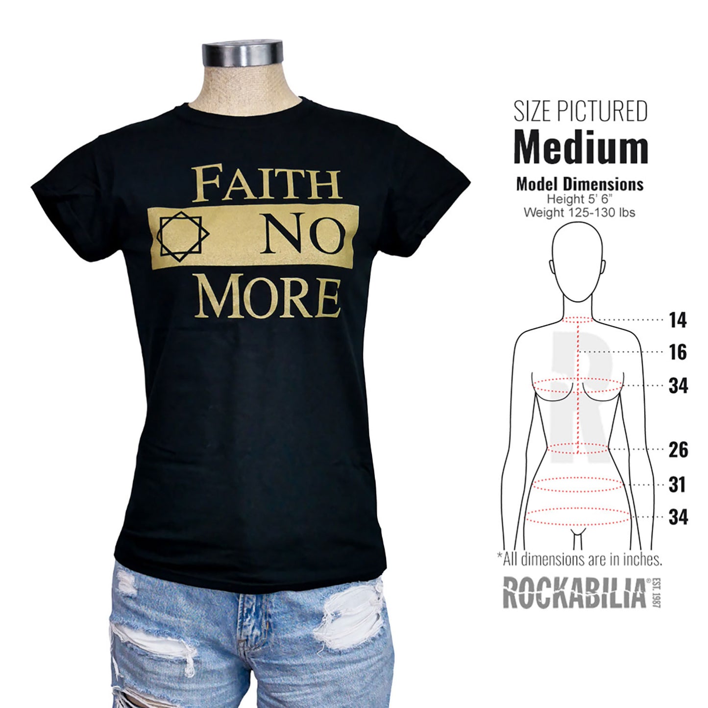 Girl's Gold Classic Logo Tee Junior Top