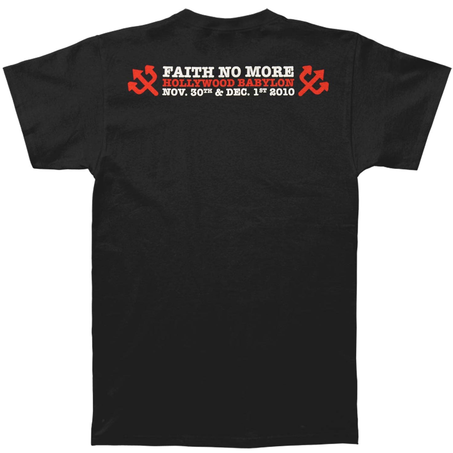 Faith No More Hollywood Palladium Slim Fit T-shirt Back