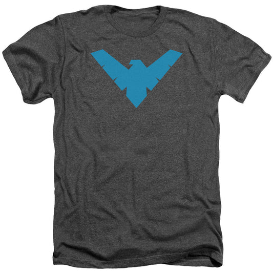 Batman Batman Nightwing Symbol Adult Heather 40% Poly T-shirt
