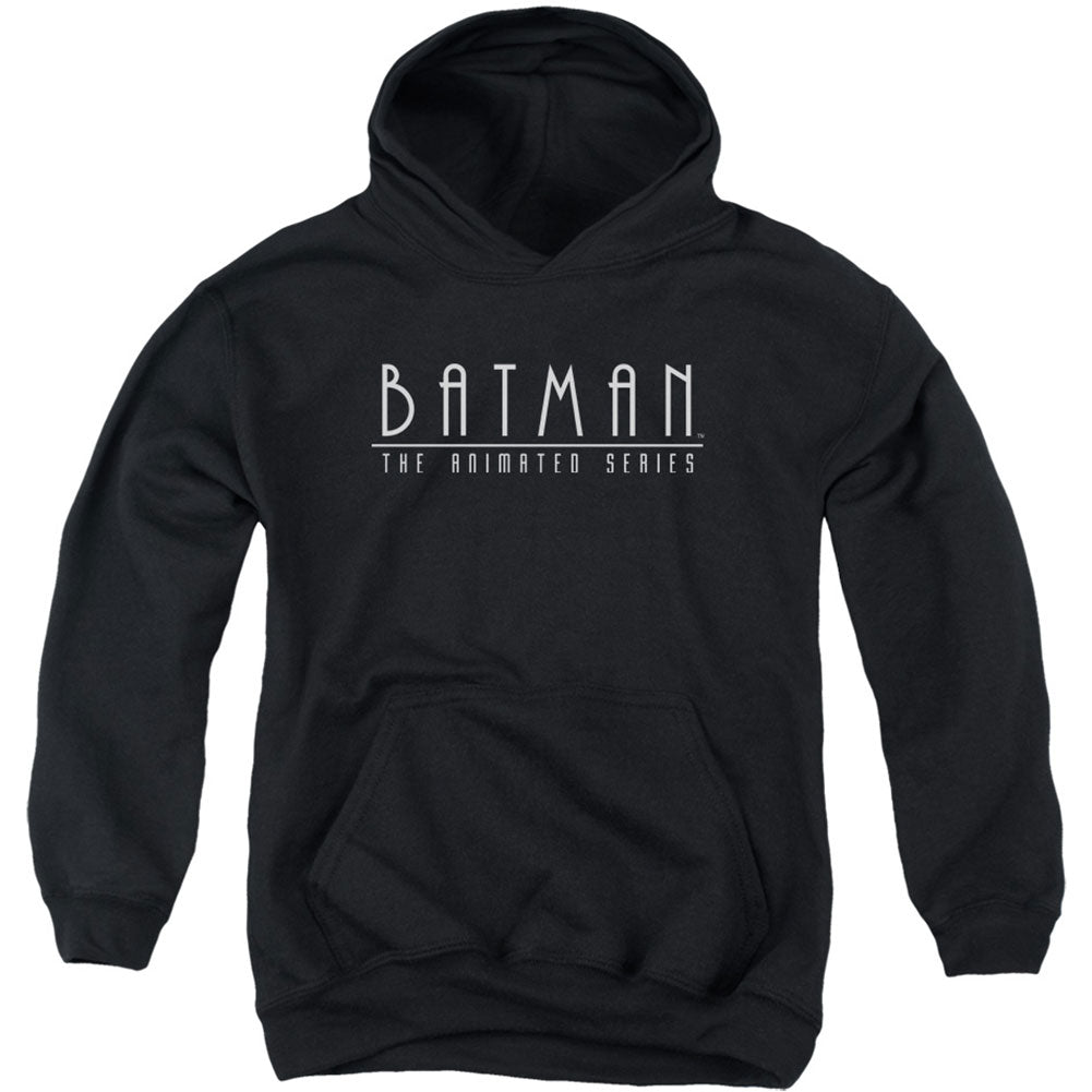 Batman Logo Youth 50% Poly Hooded Sweatshirt Front
