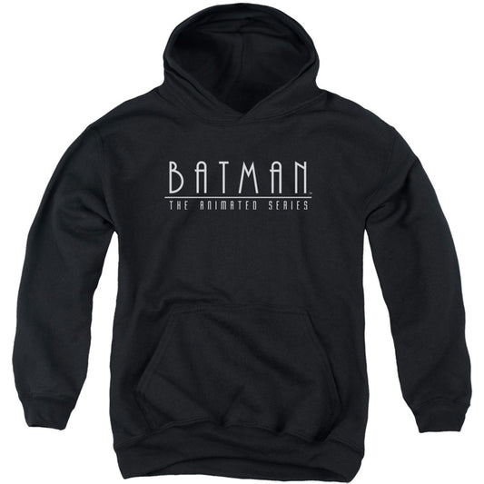 Batman Logo Youth 50% Poly Hooded Sweatshirt Front