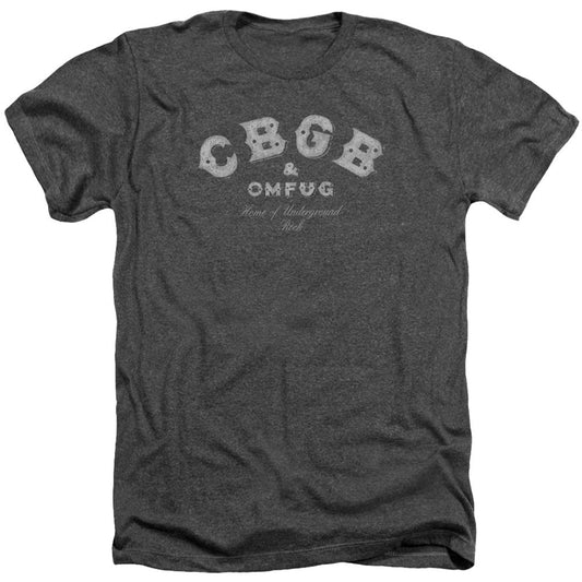 CBGB CBGB Tattered Logo Adult Heather 40% Poly T-shirt