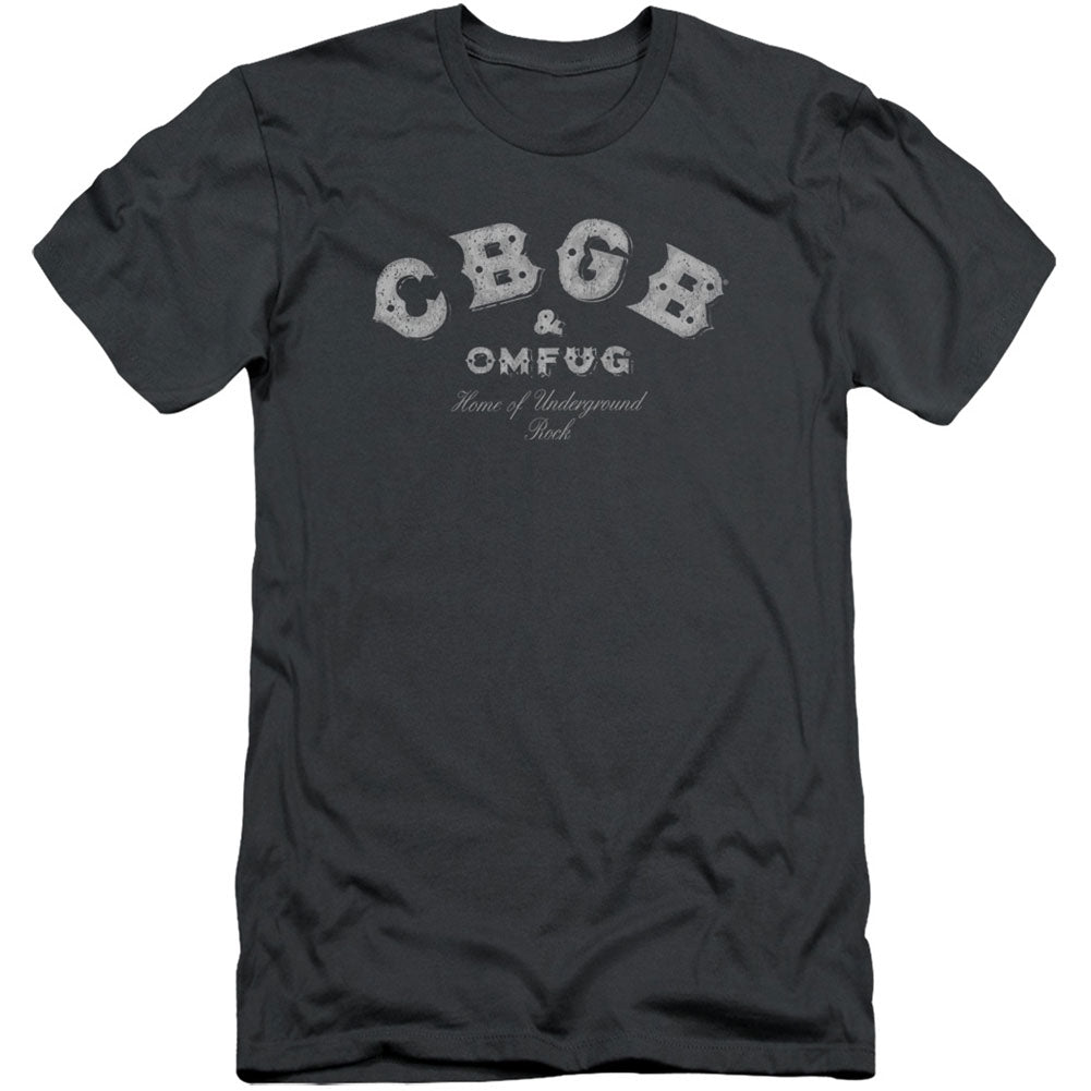 CBGB Tattered Logo Adult Slim Fit Slim Fit T-shirt