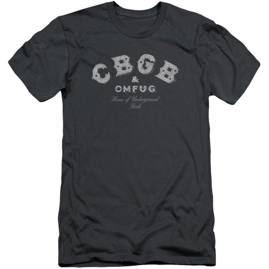 CBGB Tattered Logo Adult Slim Fit Slim Fit T-shirt