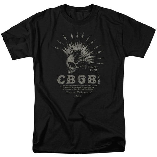 CBGB CBGB Electric Skull Adult T-shirt
