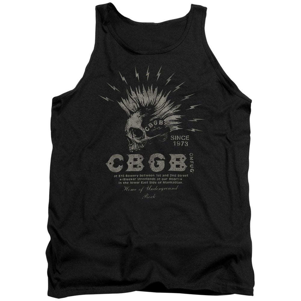 CBGB Electric Skull Mens Tank