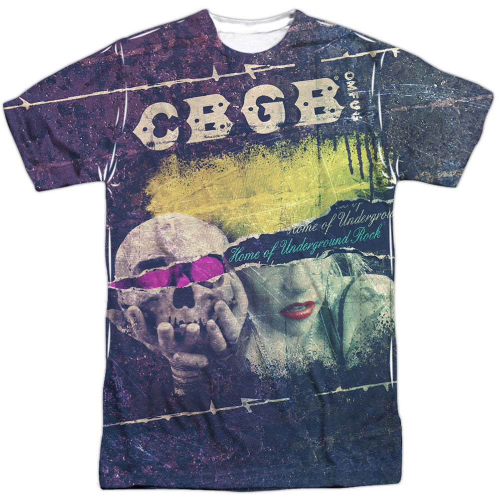 CBGB Torn 100% Poly Sublimation T-shirt