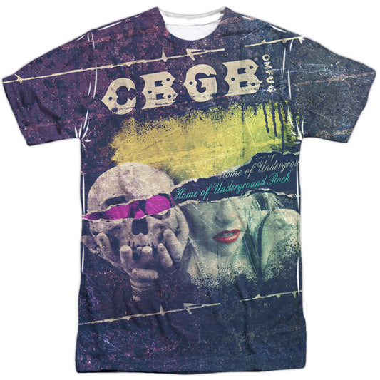 CBGB Torn 100% Poly Sublimation T-shirt