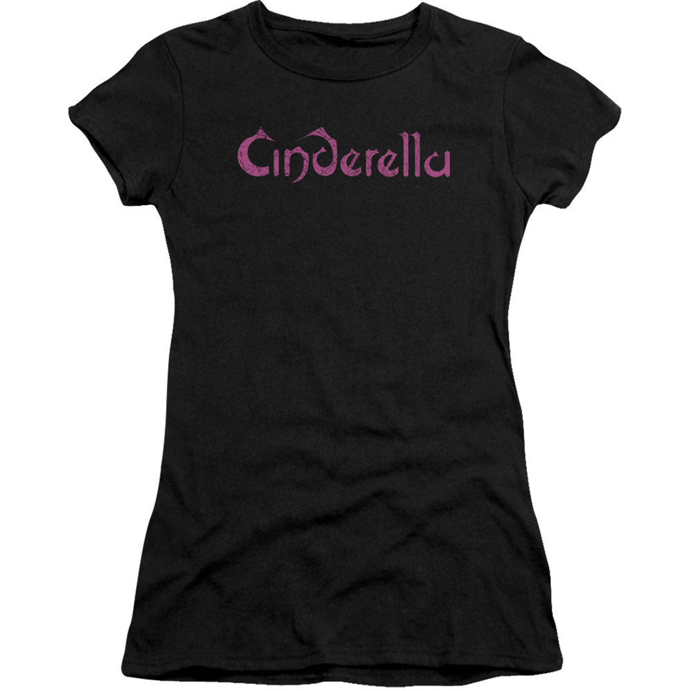 Cinderella Logo Rough Cap Sleeve Junior Top