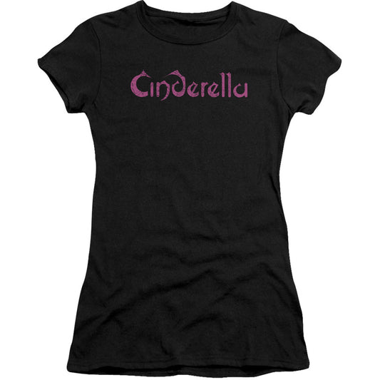 Cinderella Logo Rough Cap Sleeve Junior Top
