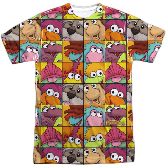Fraggle Rock Character Squares 100% Poly Sublimation T-shirt