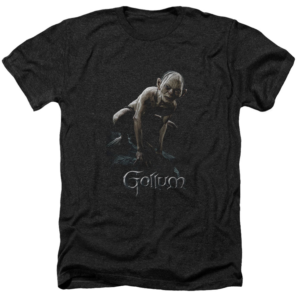 Lord Of The Rings Gollum Adult Heather 40% Poly T-shirt