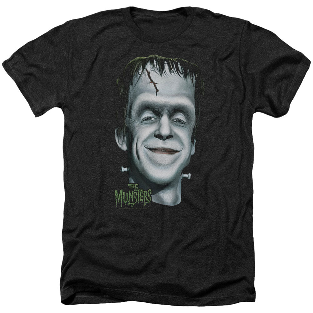 Munsters Munsters Herman's Head Adult Heather 40% Poly T-shirt