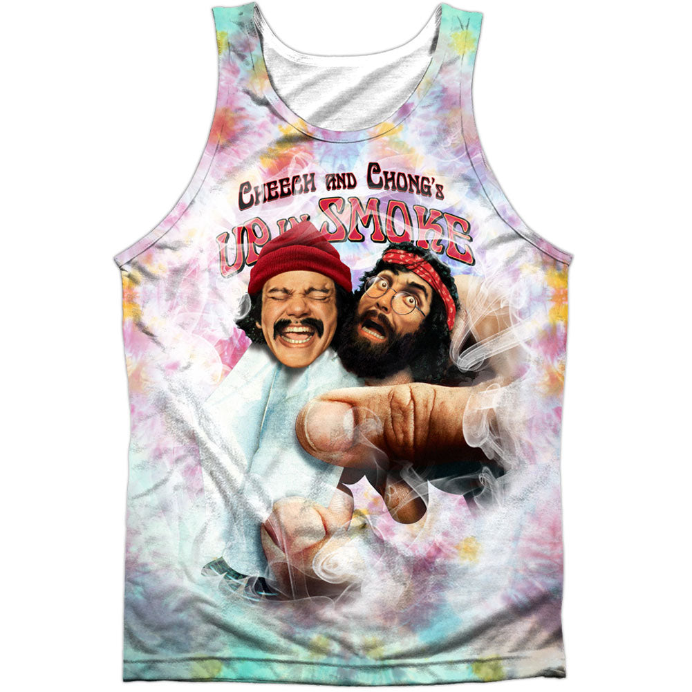 Cheech & Chong Fried Tie Dyed 100% Poly Mens Tank