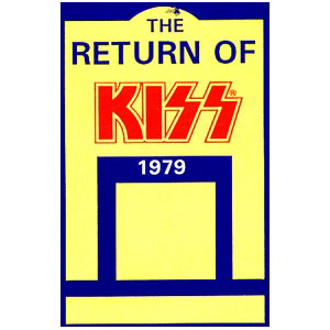 KISS Laminated Backstage Pass Front