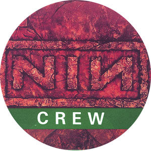 Nine Inch Nails Laminated Backstage Pass Front