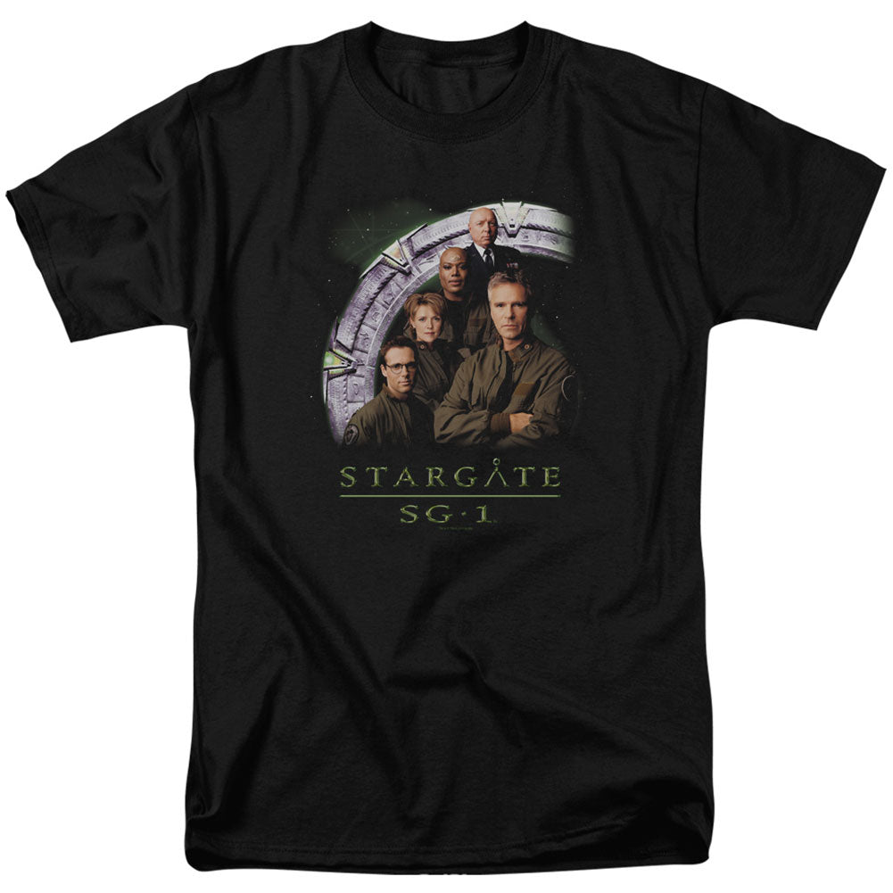 Stargate Cast Stacked Adult T-shirt